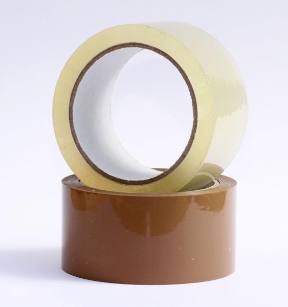 Custom printed PVC packing tape in 50mµ thick, white, brown or transparent 50mm x 66m